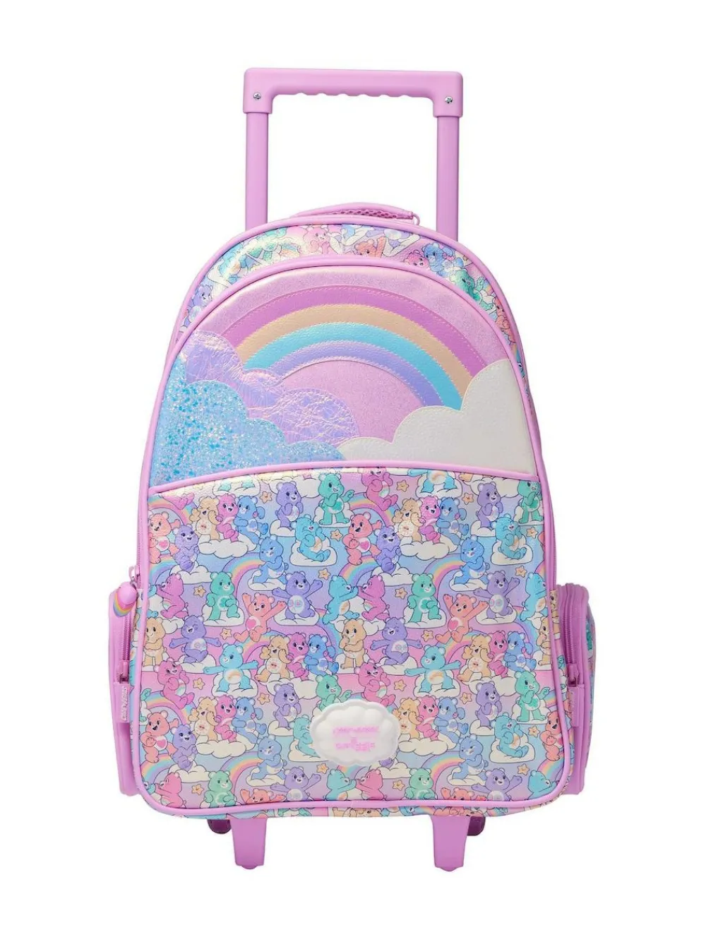 Sale Smiggle Pink Care Bears Trolley Backpack With Light Up Wheels