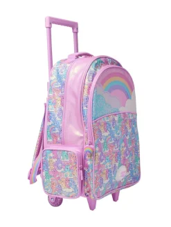 Sale Smiggle Pink Care Bears Trolley Backpack With Light Up Wheels