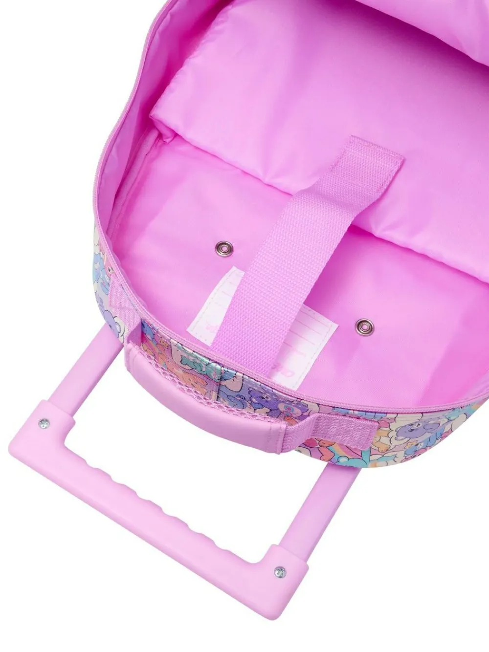 Sale Smiggle Pink Care Bears Trolley Backpack With Light Up Wheels