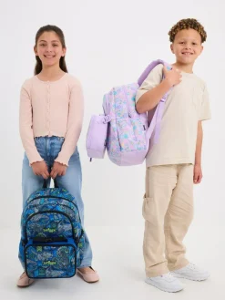 Smiggle Purple All Stars Classic Attach Backpack^BOY Bags|Bags