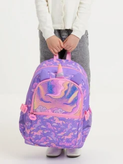 Smiggle Purple Eclipse Classic Attach Backpack^ Bags