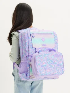 Best Smiggle Trailblazer Foldover Attach Backpack Purple