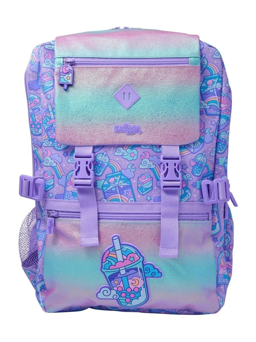 Best Smiggle Trailblazer Foldover Attach Backpack Purple