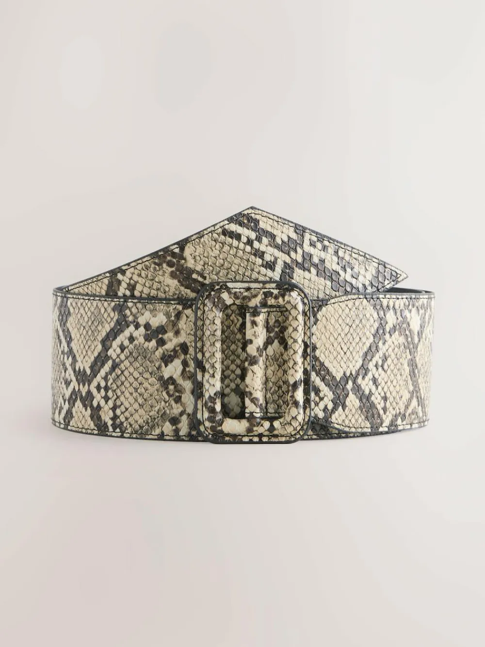Next Snake Print PU Wide Belt^Women Belts