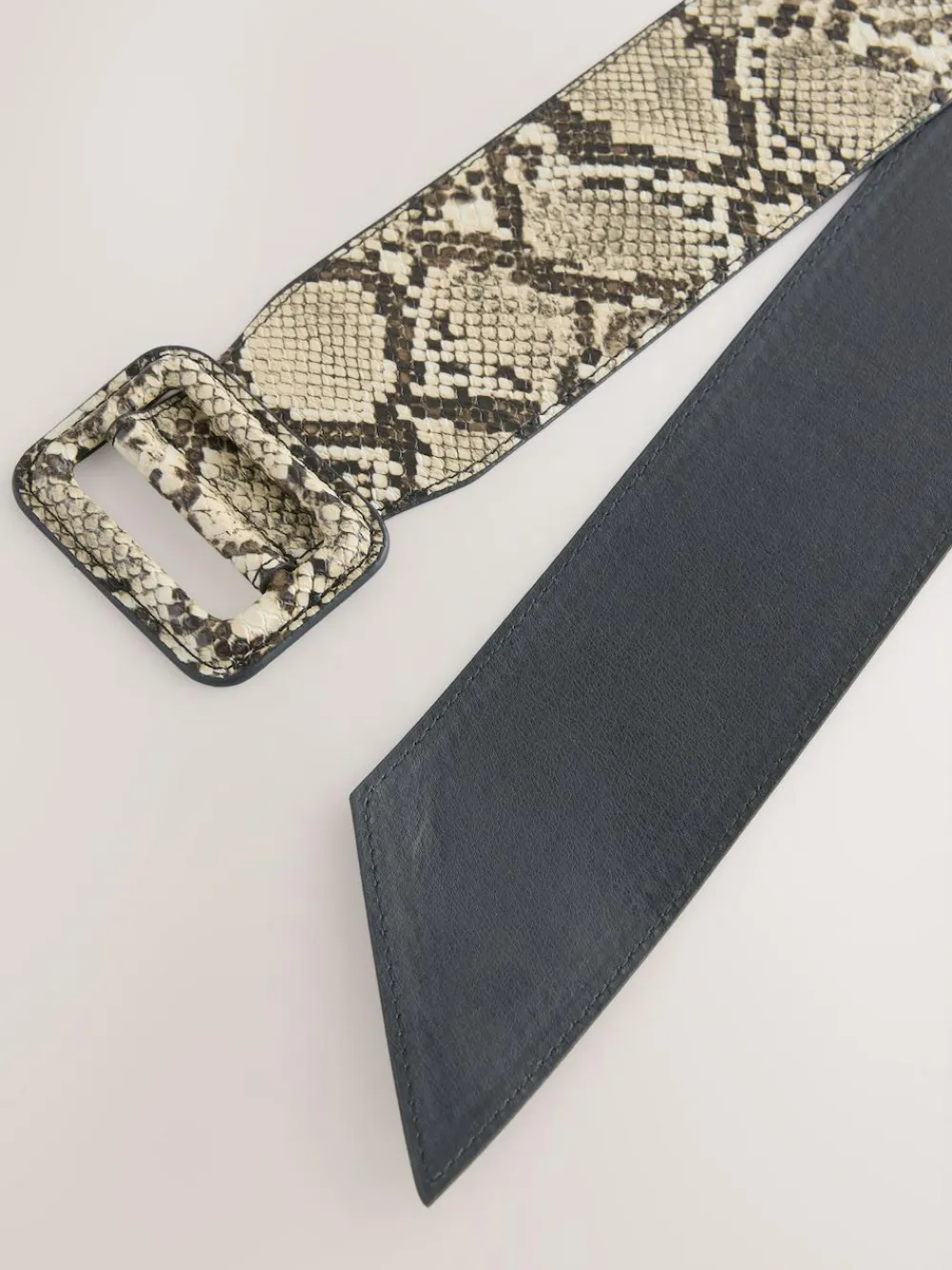 Next Snake Print PU Wide Belt^Women Belts