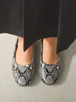 Next Standard/Wide Fit Ballerina Shoes Snake