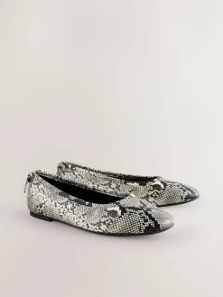 Next Standard/Wide Fit Ballerina Shoes Snake