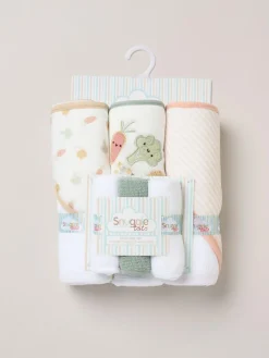 Snuggle Tots Hooded Towels and Wash Cloths 3 Pack^ Towels & Bathmats