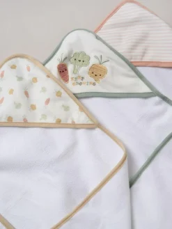 Snuggle Tots Hooded Towels and Wash Cloths 3 Pack^ Towels & Bathmats