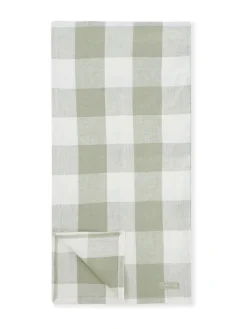 Sale Sophie Allport Sage Green Linen Gingham Table Runner