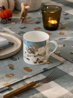 Sale Sophie Allport Soft Teal Large Paws & Pumpkins