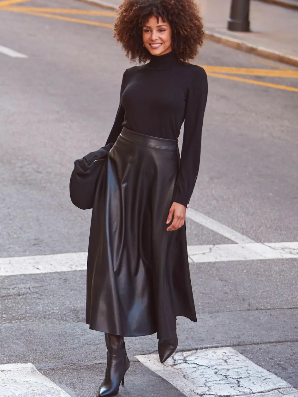 Sosandar Faux Leather Midaxi Skirt^Women Skirts|Occasionwear