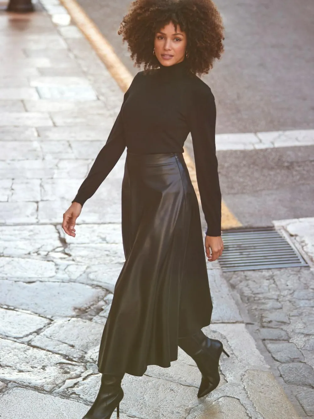 Sosandar Faux Leather Midaxi Skirt^Women Skirts|Occasionwear