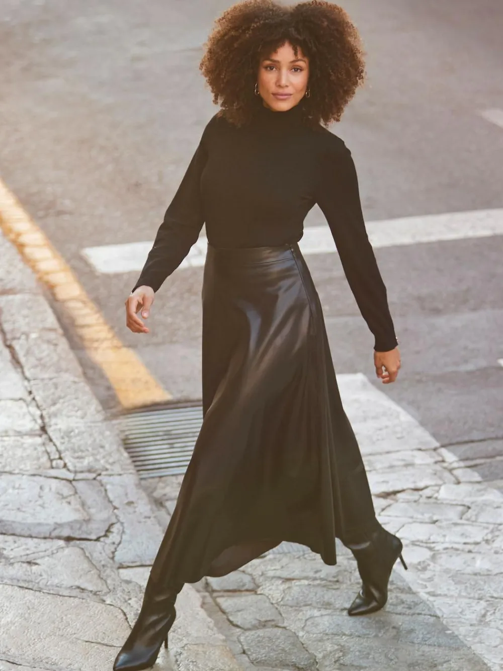 Sosandar Faux Leather Midaxi Skirt^Women Skirts|Occasionwear