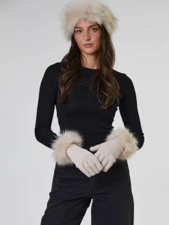 South Beach Faux Fur Hat And Glove Set^Women Hats, Gloves & Scarves|Hats, Gloves & Scarves