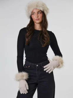 South Beach Faux Fur Hat And Glove Set^Women Hats, Gloves & Scarves|Hats, Gloves & Scarves