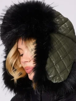 South Beach Faux Fur Ski Trapper Hat^Women Hats