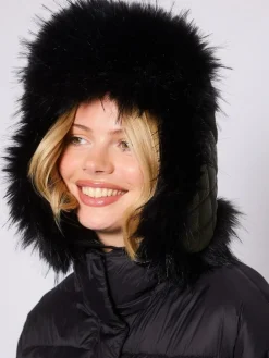 South Beach Faux Fur Ski Trapper Hat^Women Hats