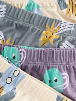 New Next 100% Cotton Printed Briefs 5 Pack (1.5-10yrs) Space Print
