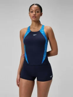 Speedo Blue Hyperboom Splice Tankini