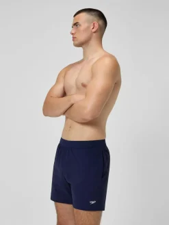 Outlet Speedo Blue Mens Lookout Solid 16'' Swim Shorts