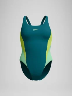 Outlet Speedo Colourblock 2.0 Swimsuit Green