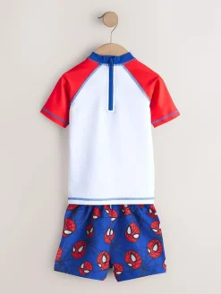 New Next Rash Vest and Swim Shorts Set (3mths-7yrs) Spiderman
