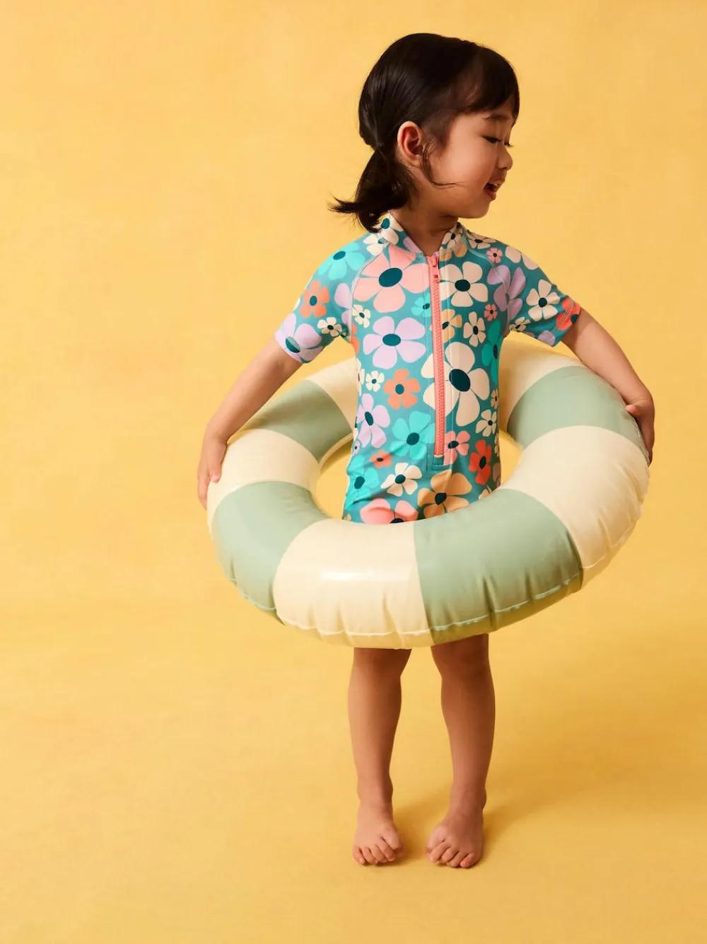 Next Stampy Floral Sunsafe Swimsuit (3mths-10yrs)^ Swimwear|Swimwear