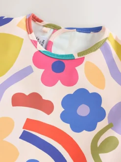 Next Stampy Floral Weaning And Feeding Sleeved Bib^BOY Baby Boys|Baby Boys