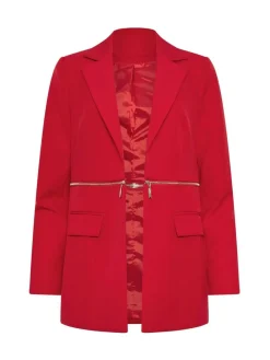 Star by Julien MacDonald Red Zip Waist 2 In 1 Jacket^Women Blazers