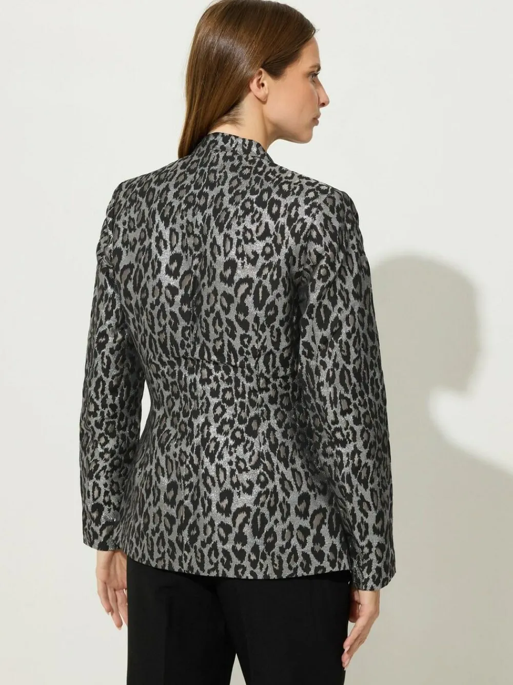 Sale Star by Julien MacDonald Silver Jacquard Animal Jacket