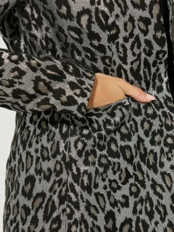 Sale Star by Julien MacDonald Silver Jacquard Animal Jacket