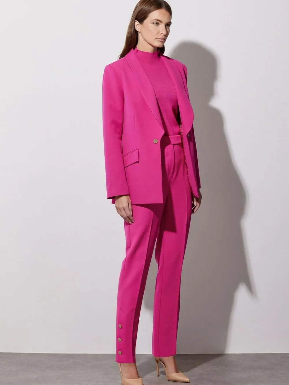 Star by Julien MacDonald Pink Button Detail Tailored Jacket^Women Blazers|Suits & Tailoring