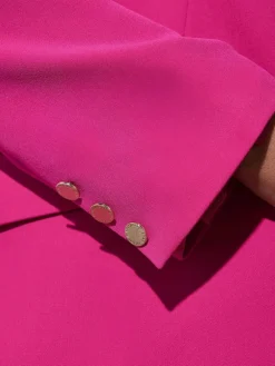 Star by Julien MacDonald Pink Button Detail Tailored Jacket^Women Blazers|Suits & Tailoring