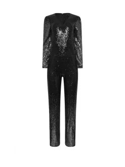 Star by Julien MacDonald Black Sequin Ombre Jumpsuit^Women Jumpsuits & Playsuits