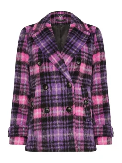 Star by Julien MacDonald Pea Coat Purple