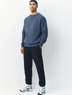 Next Steel Blue Regular Fit Heavyweight Cotton Rich Crew Neck Sweatshirt^ Sweatshirts & Hoodies|Sweatshirts & Hoodies