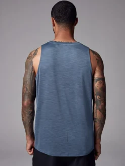 New Next Vest Active Gym Training Top Steel Blue