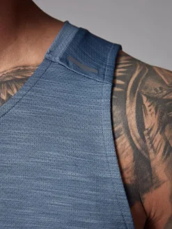 New Next Vest Active Gym Training Top Steel Blue