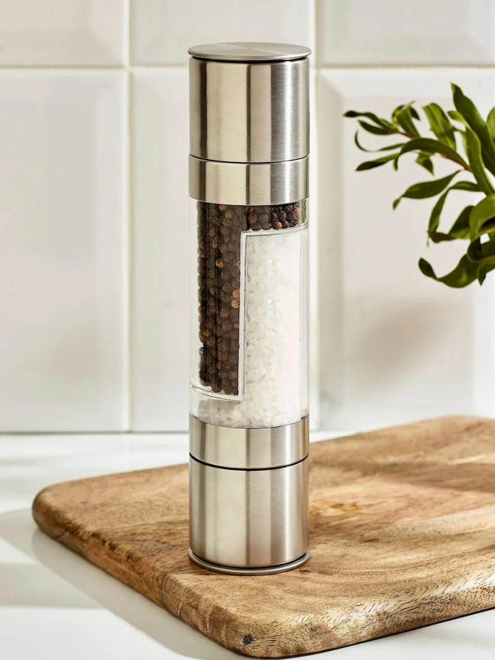 Discount Next Steel Two in One Salt and Pepper Grinder