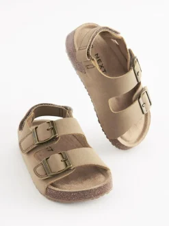 Next Standard Fit (F) Double Buckle Cushioned Footbed Sandals^ Boots