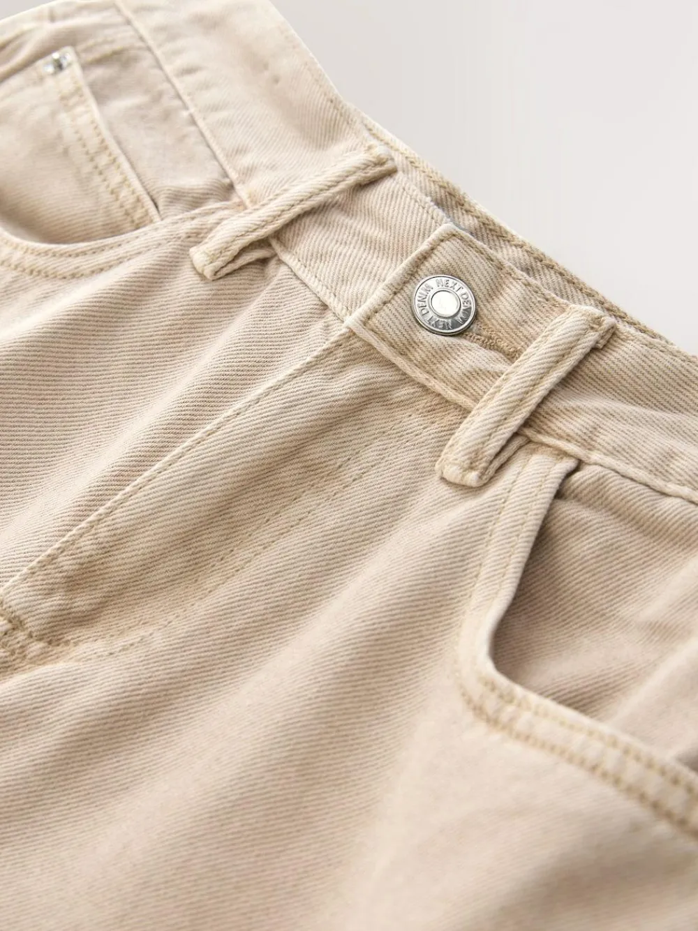 Next Boyfriend Wide Leg Mid Rise Turn Up Jeans^Women Jeans|Jeans