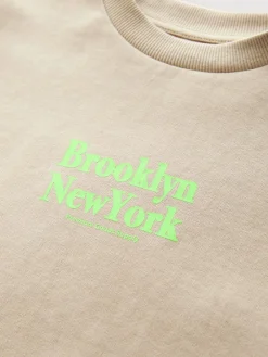 Next Stone Brooklyn Graphic Print Heavyweight Short Sleeve T-Shirt (3-16yrs)^BOY T-Shirts