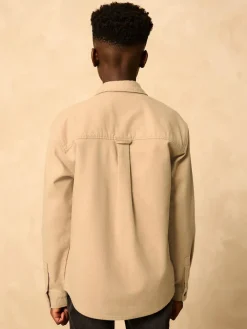 Next Brushed Overshirt (3-16yrs)^BOY Coats & Jackets|Snowsuits & Coats