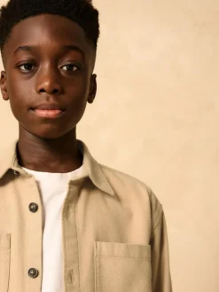 Next Brushed Overshirt (3-16yrs)^BOY Coats & Jackets|Snowsuits & Coats