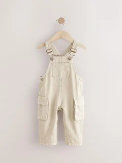 Next Stone Cargo 100% Cotton Dungarees (3mths-7yrs)^BOY Dungarees
