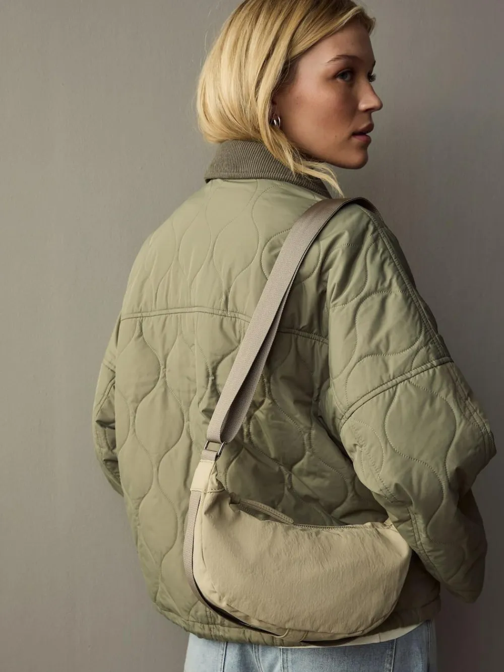 Sale Next Stone Fabric Sling Bag