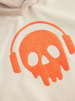 Online Next Stone Headphone Skull Older Boys Graphic Print Hoodie (3-16yrs)
