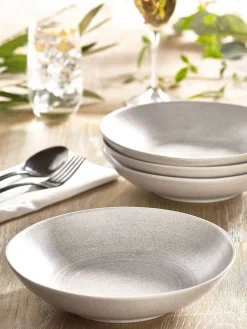 Online Next Kya Dinnerware Set of 4 Pasta Bowls Stone