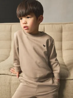 Next Stone Logo Sweatshirt And Joggers Set (3mths-7yrs)^BOY Sets & Co-Ords|Sets & Co-Ords
